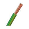 Cable de toma de tierra de 6mm2 amarillo verde H07Z1-K libre de halogenos para estructuras solares
