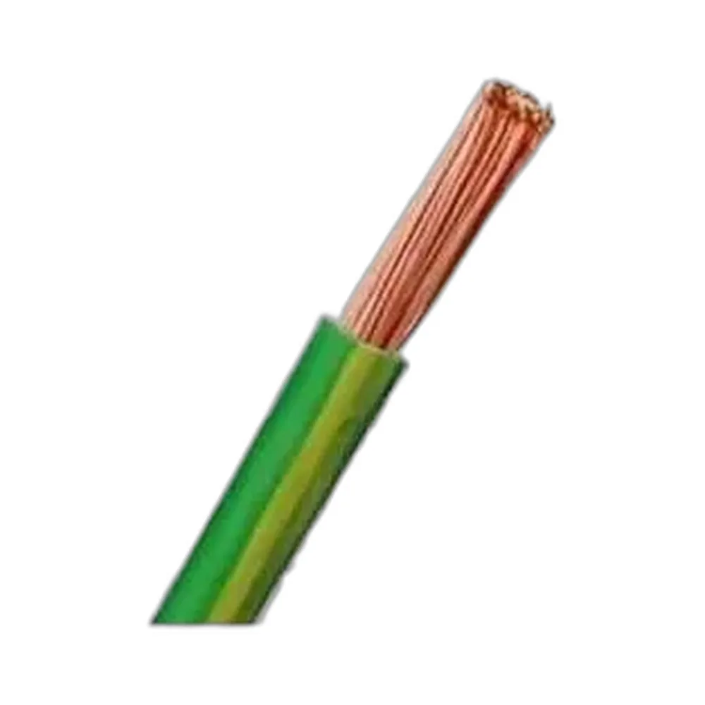 Cable de toma de tierra de 6mm2 amarillo verde H07Z1-K libre de halogenos para estructuras solares